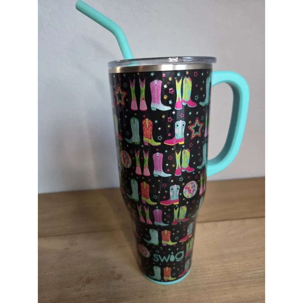 SWIG‎ LIFE: DISCO COWGIRL 40 OUNCE MEGA TUMBLER- FALL 2024 Boots Western